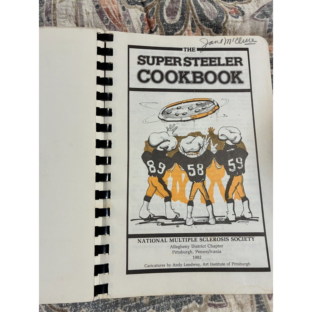 The Super Steeler Cookbook NFL Pittsburgh Steelers Cook Book 1982 Vintage - Picture 2 of 13